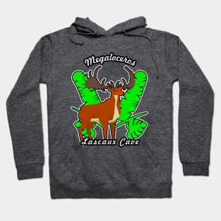 🦖 Extinct Megaloceros (Irish Elk) as Drawn in Lascaux Cave Hoodie